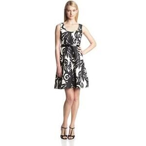 Plenty By Tracy Reese fit and flare leaf Mona Dress size 8